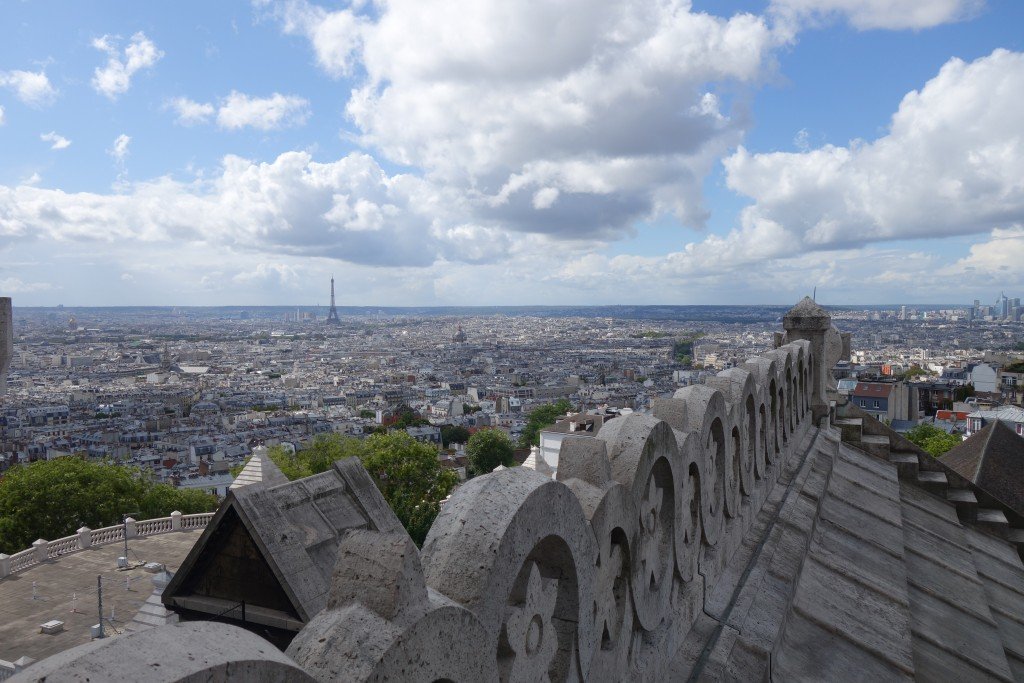 The payoff - view of the city and Eiffel Tower from the top of Sacré-Cœur.