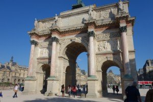 Little Arc (Arc de Triomphe du Carrousel) near the Louvre