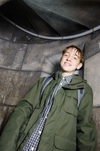 14 year old looking down on a huffing parent on the steps to the dome